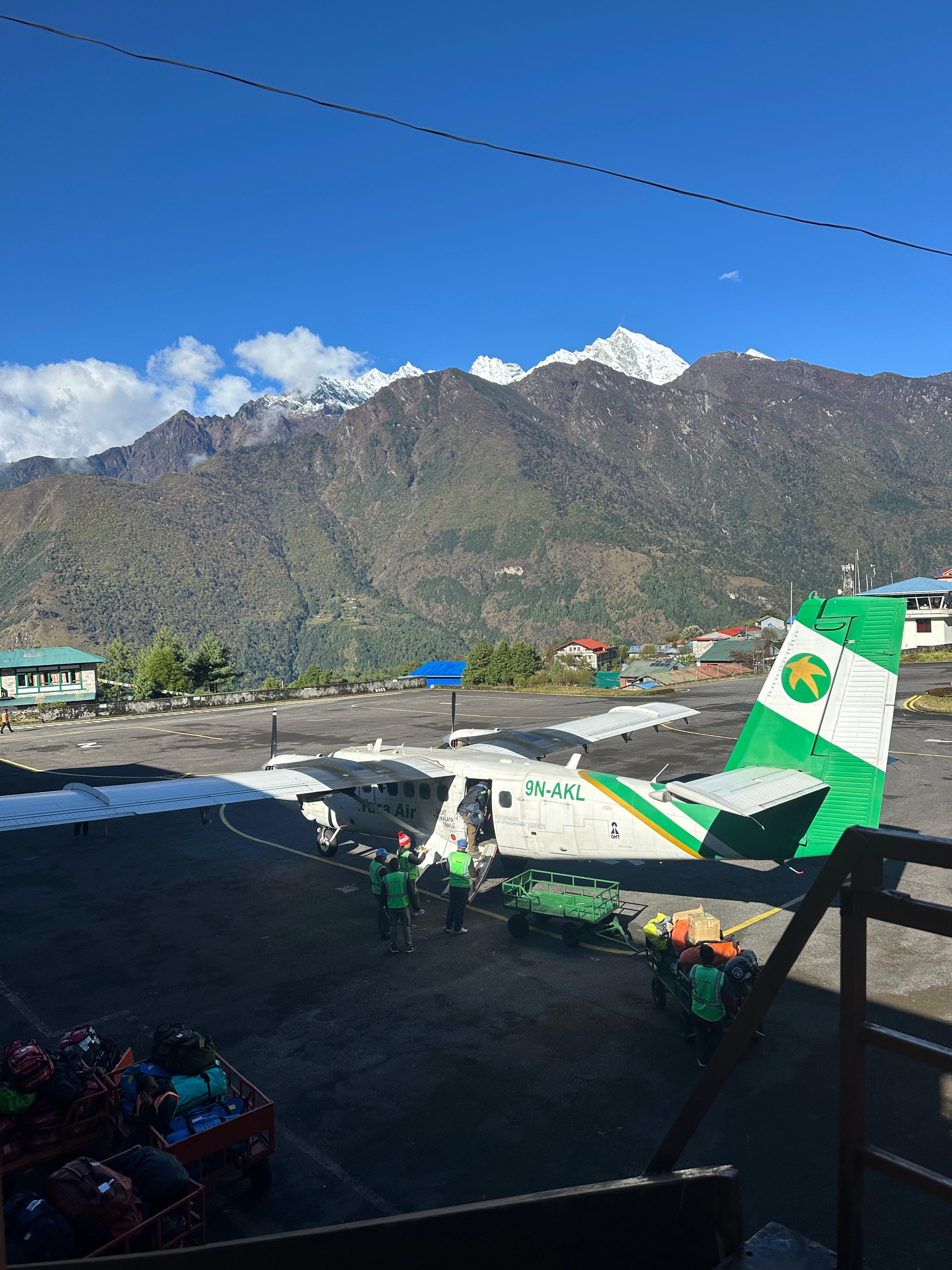 Tara Air twin-otter on the Lukla apron